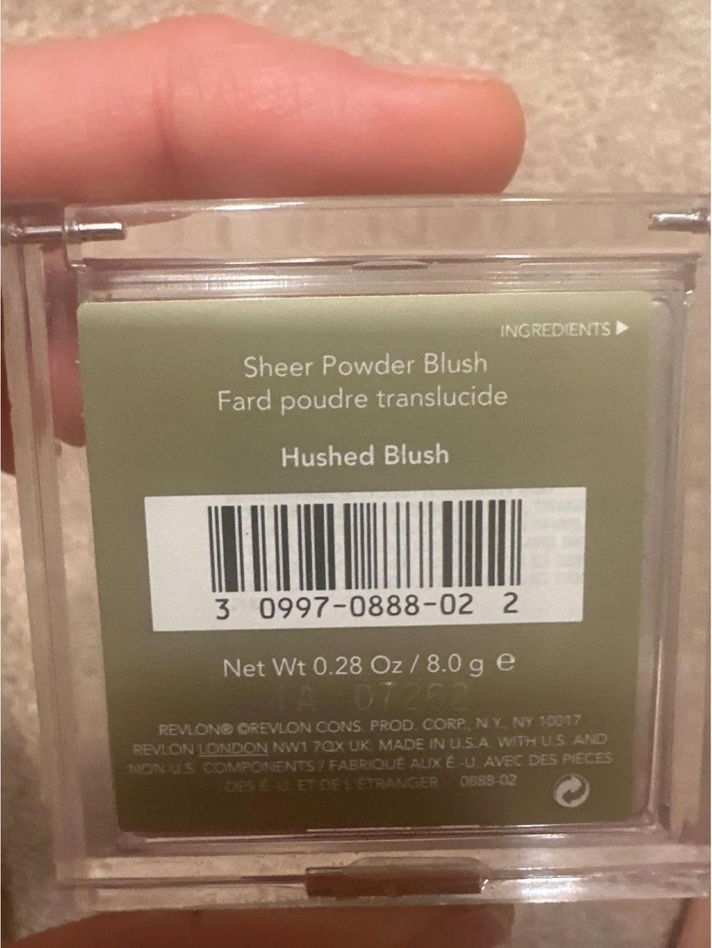 (1)Revlon A Floral Affair Sheer Powder Blush in Hushed Blush 460